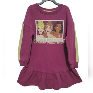Disney Princess Dress  Strong Girls Rule Print Sweatshirt Dress